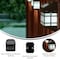 Flash Furniture Holder Brown Wall Mount LED Solar Lights - Weather Resistant Decorative Solar Powered Lights, 6PK DN-SL108-6-BR-GG - alternate 10